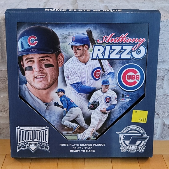 Anthony Rizzo Chicago Cubs Home Plate Shape Plaque - Picture 1 of 2